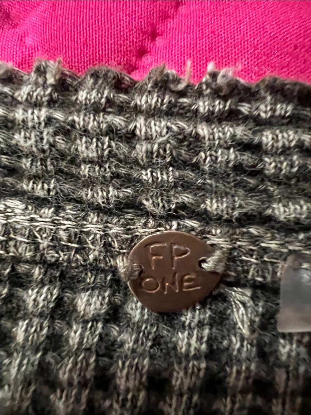 Free People Olive Ribbed Henley Long Sleeve Top - Picture 2 of 9